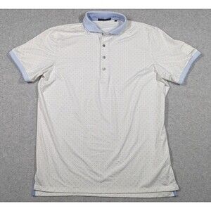 Greyson White and Light Blue Polo Shirt